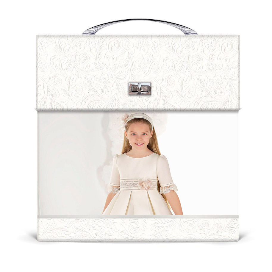 Maleta Catano blanco mate con foto