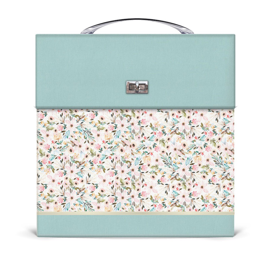 Maleta Jazmín y Lino Verde agua