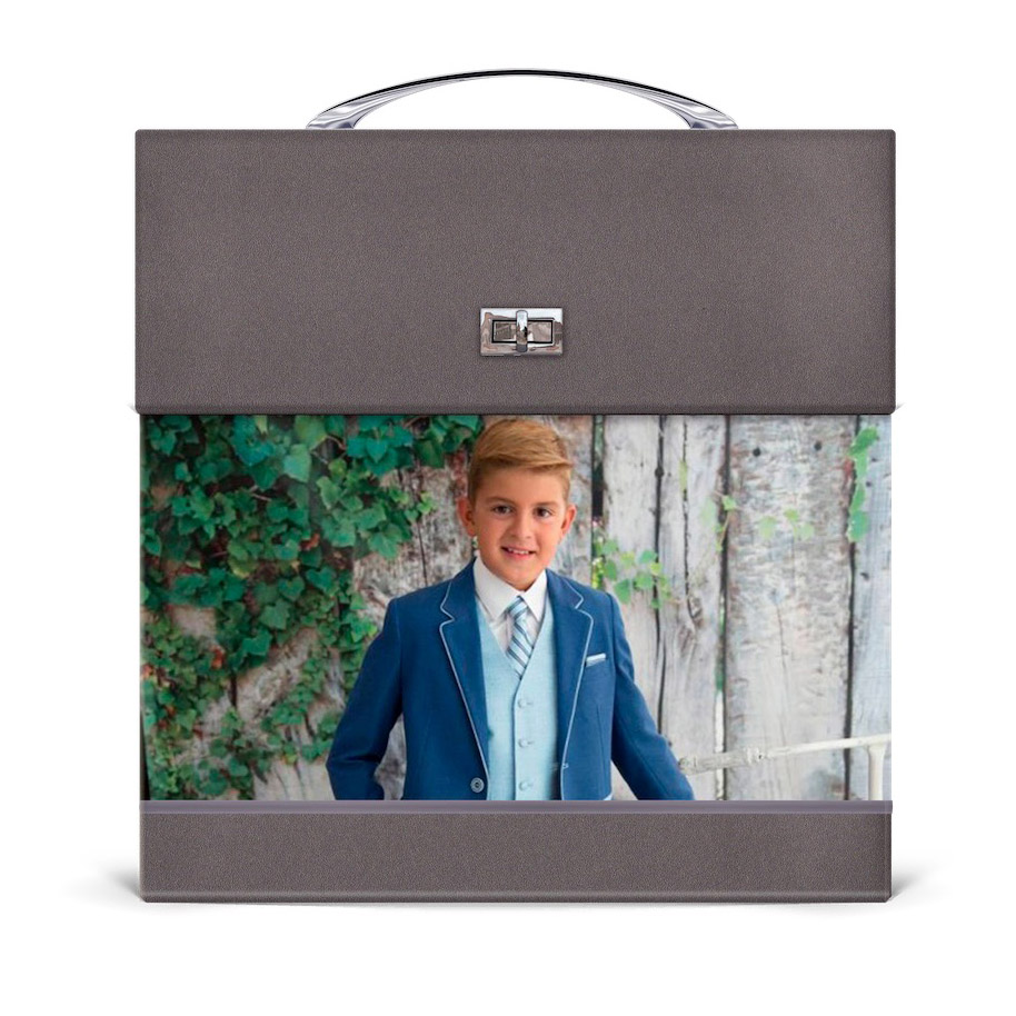 Maleta Vanity Berenjena con foto