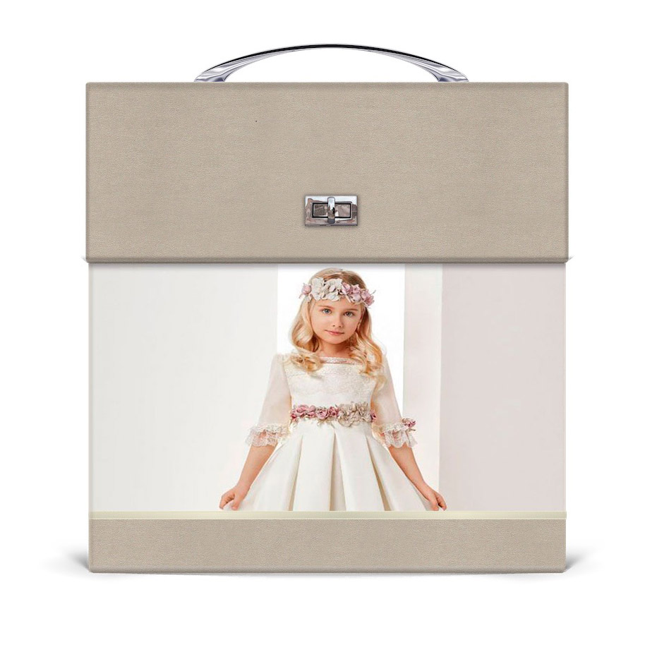 Maleta Vanity Platino con foto